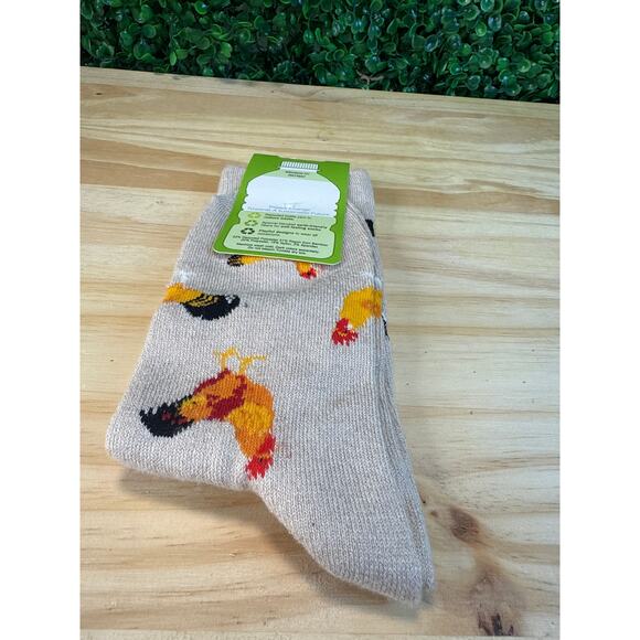 New DAVCO Womens Crew Socks Size 9-11 Chicken Roosters Hens  Great Gift Farm - Picture 7 of 8